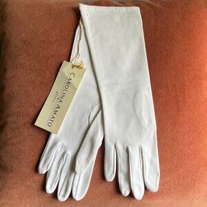 Vintage Carolina Amato White Gloves One Size